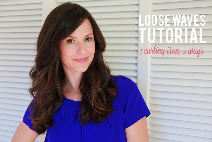 How to curl loose clearance waves with a curling iron