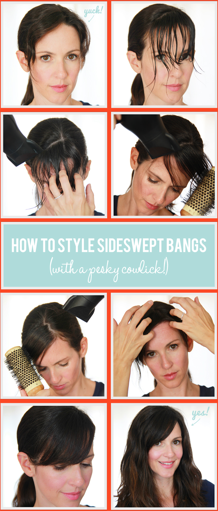 sideswept bangs: control your cowlicks! - whoorl