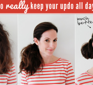 How to really keep your updo all day