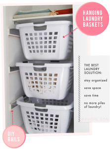 hanging laundry baskets
