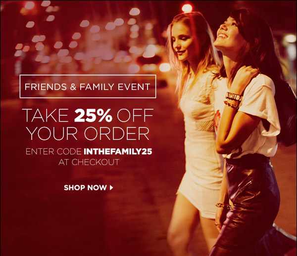shopbop friends and family code