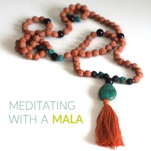meditating with a mala