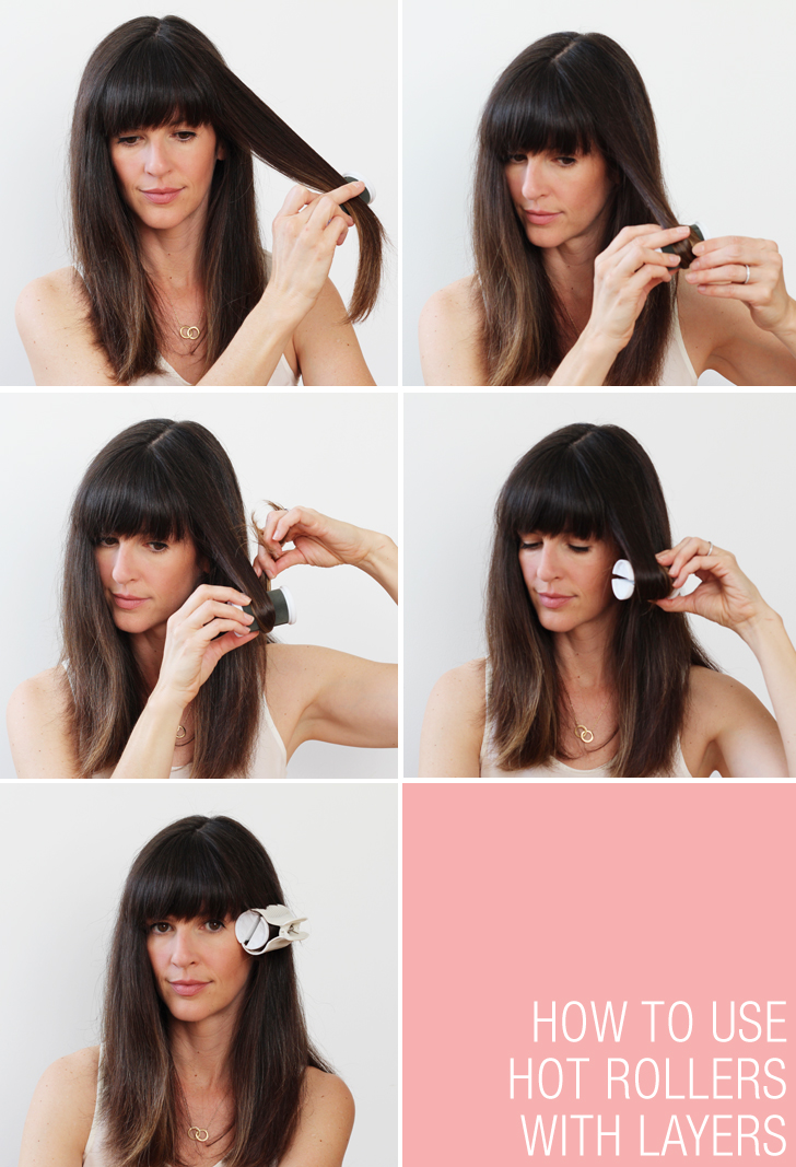 how to hot roller your hair