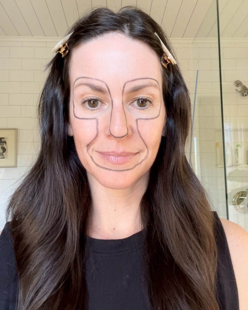 retinol face map